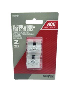 ACE Sliding Window and Door Lock 2 pack  #5302237